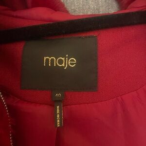 Maje Red Jacket